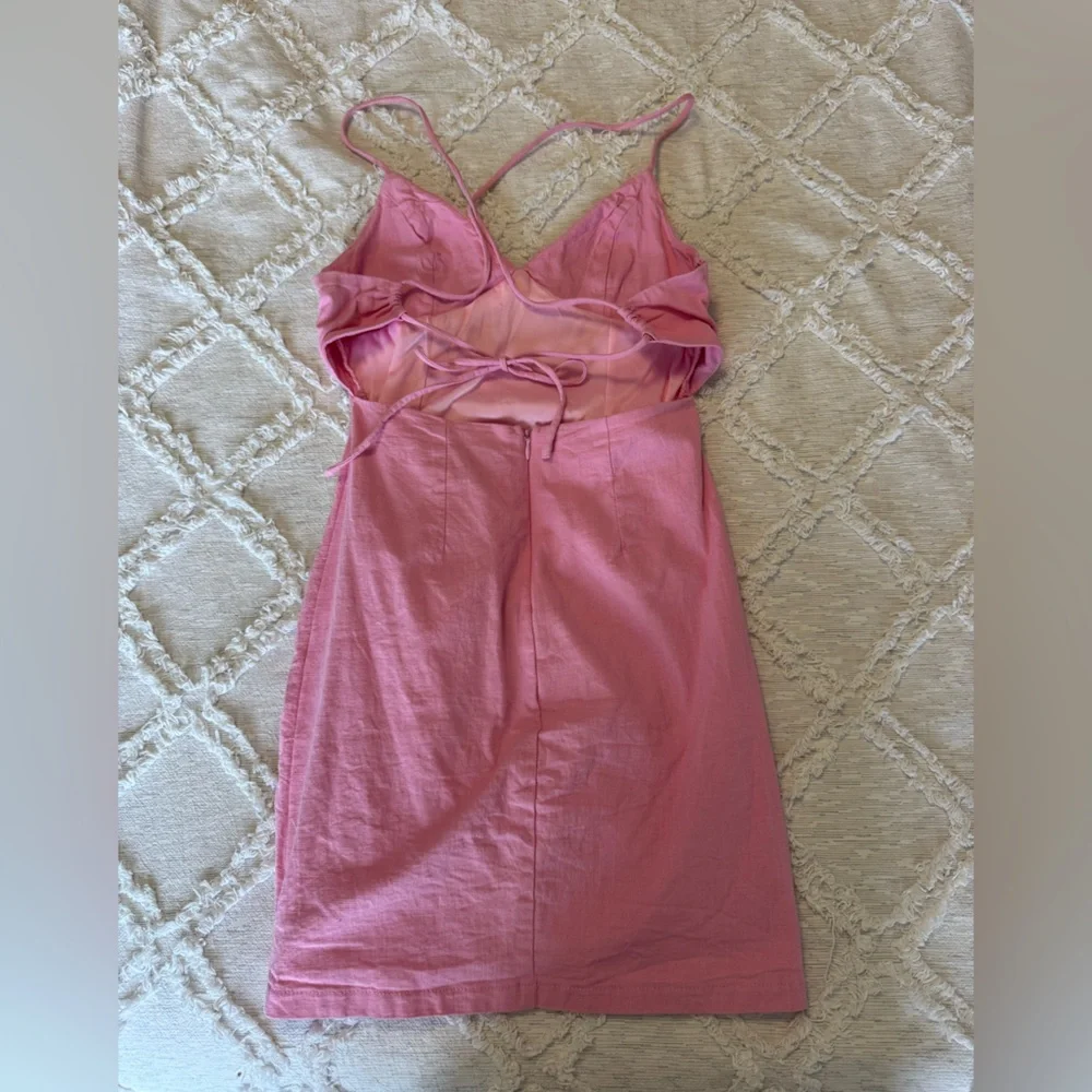 Princess Polly Light Pink Spaghetti Strap Dress - Picture 2 of 3